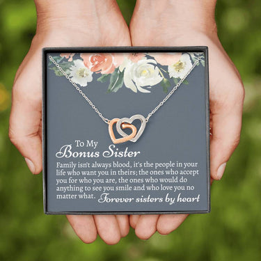 Bonus Sister Interlocking Hearts Necklace - Love You This Much
